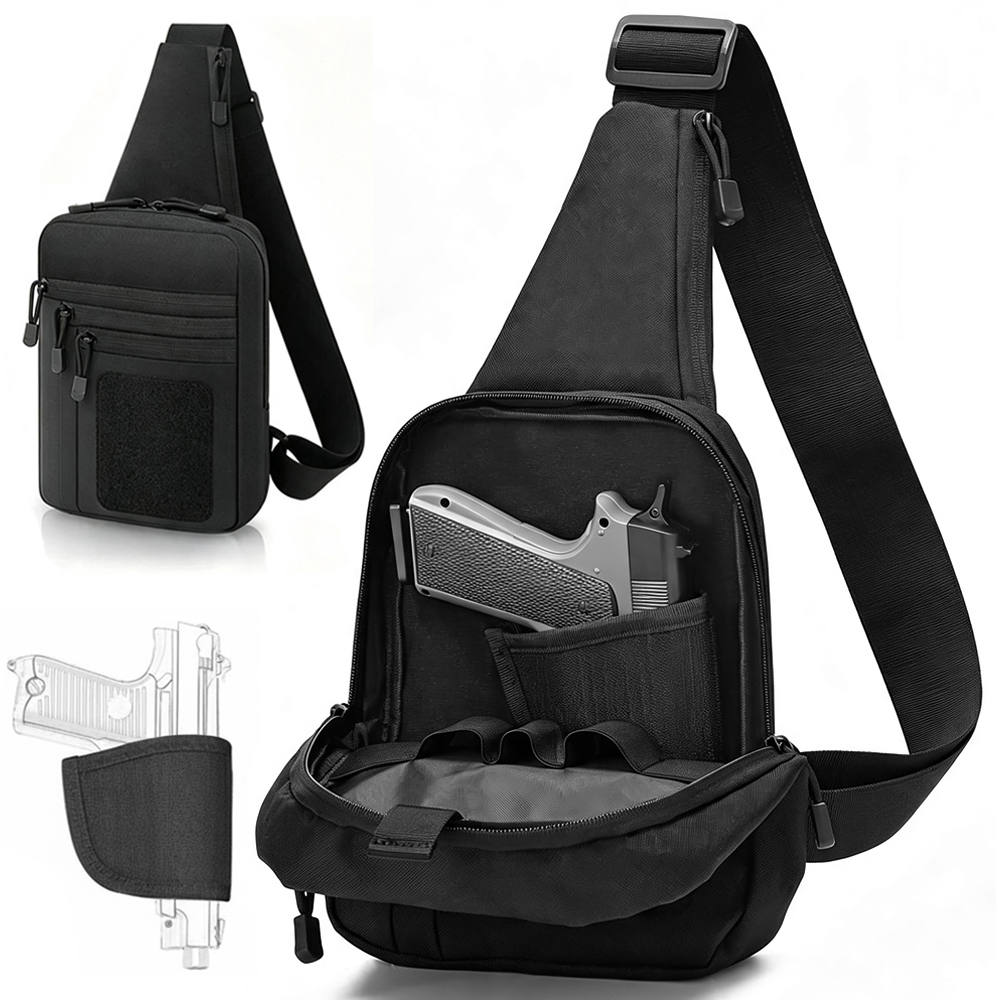 Edc Concealed Carry Sling Bag - Тактическая сумка-чехол для пистолета на грудь/плечо,