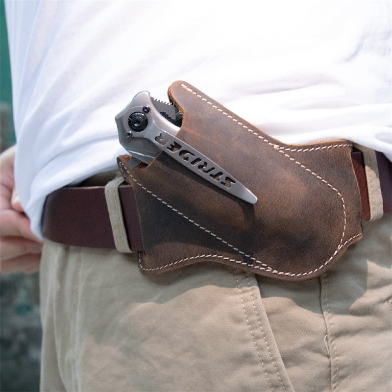 Edc Everyday Carry Knives - 1 шт., кожаные ножи, чехлы, складные
