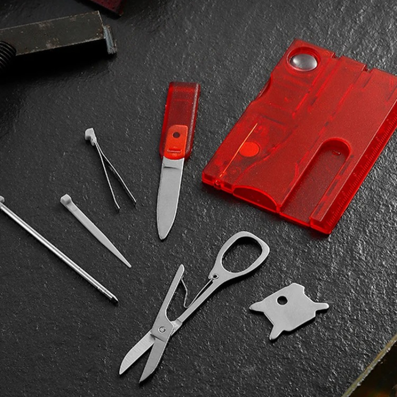 Multitool Credit Card - Ультратонкий карманный многофункциональный инструмент 12 в