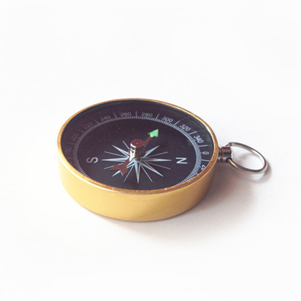 Compass Keychain Mini - 2 шт. Премиум-металлический мини-компас-брелок, карманный указатель