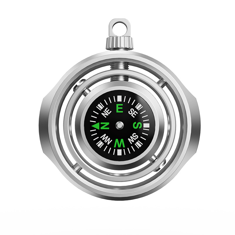 Compass Keychain Mini - Мини-компас на кончиках пальцев, роликовый брелок,