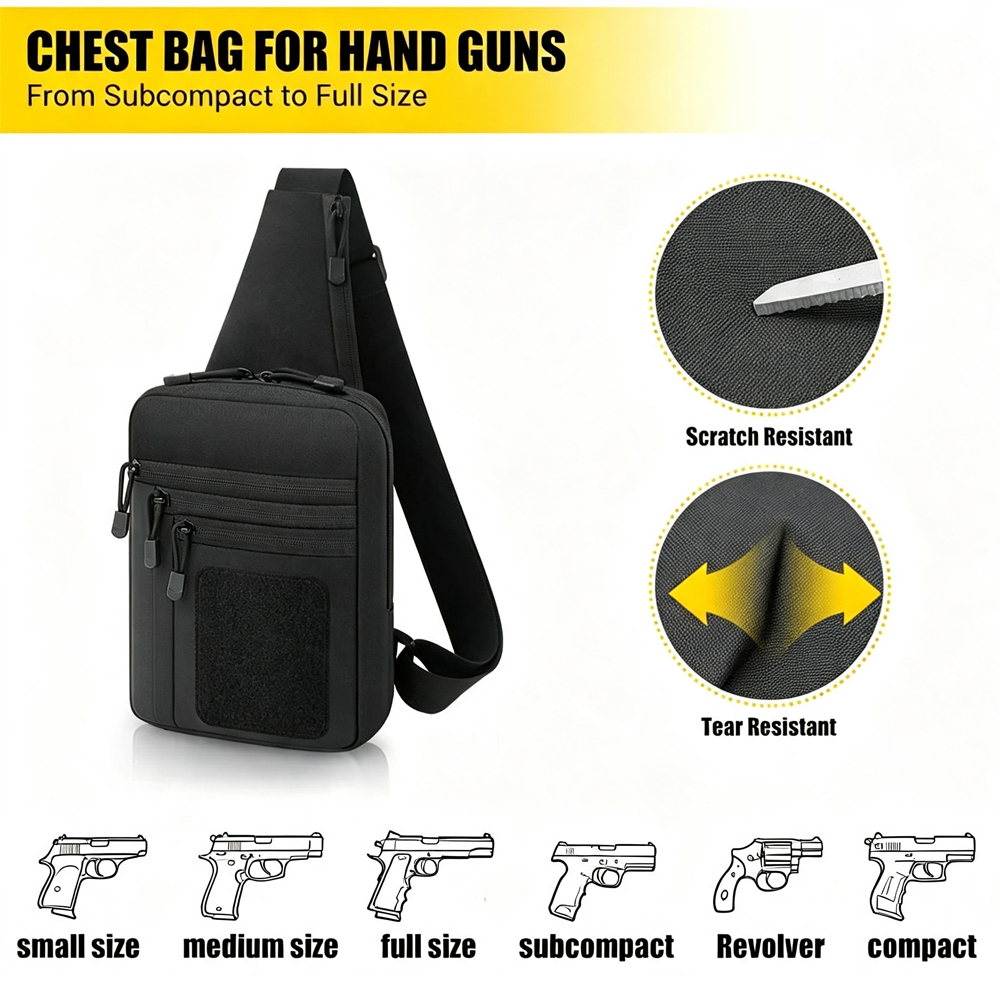 Тактическая сумка-чехол для пи – обзор и цена Edc Concealed Carry Sling Bag