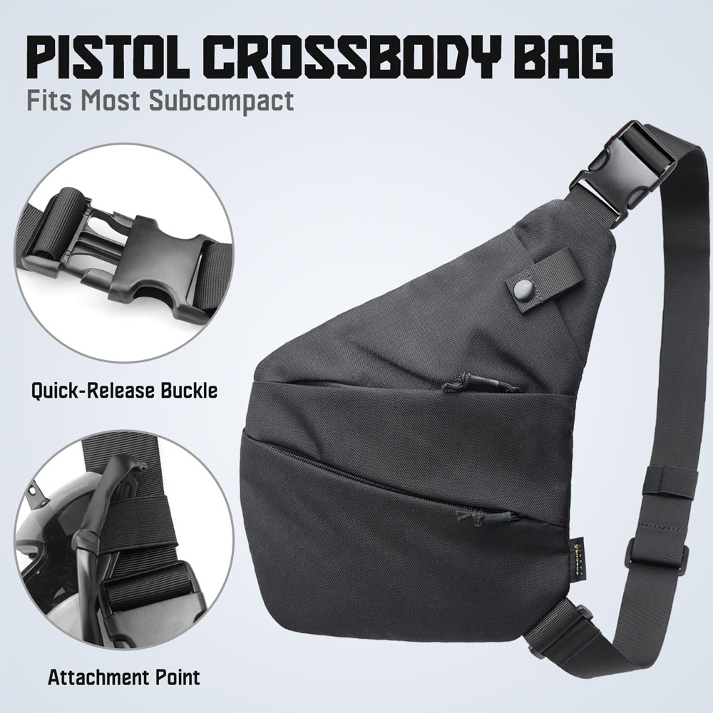Тактическая Сумка для ношения  – обзор и цена Edc Concealed Carry Sling Bag