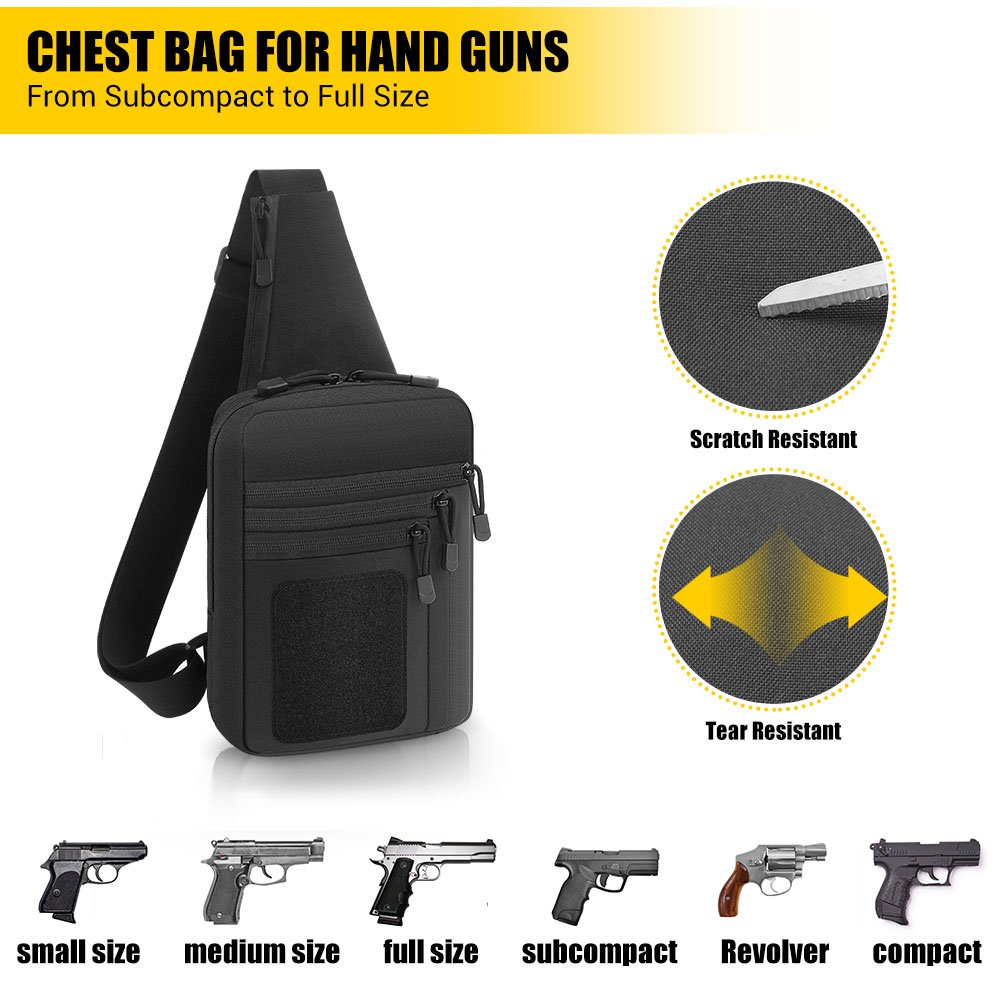 Тактическая сумка для пистолет – обзор и цена Edc Concealed Carry Sling Bag