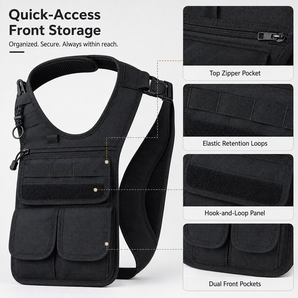 Тактическая скрытая сумка для  – обзор и цена Edc Concealed Carry Sling Bag