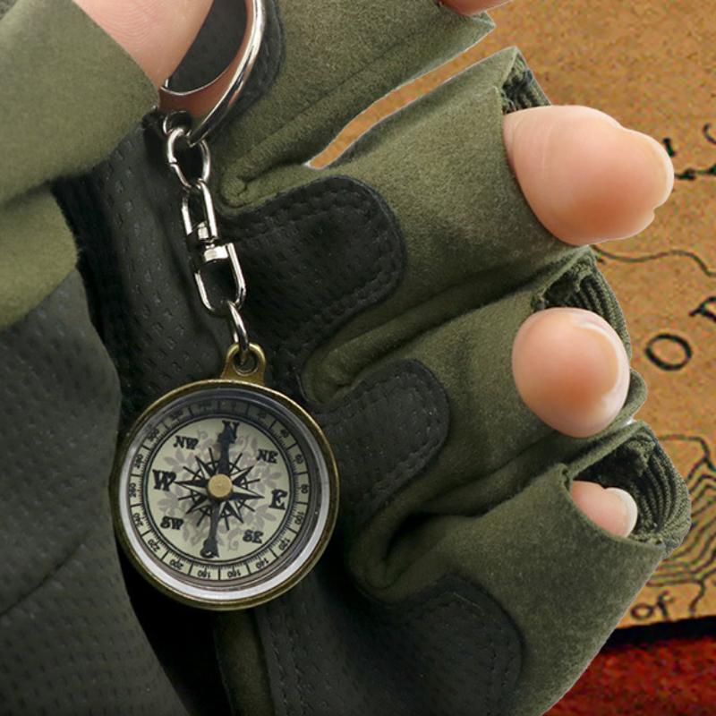 Горячая распродажа: Винтажный  – обзор и цена Compass Keychain Mini