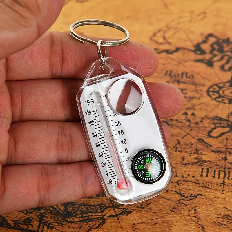 Многофункциональный брелок 3-в – обзор и цена Compass Keychain Mini
