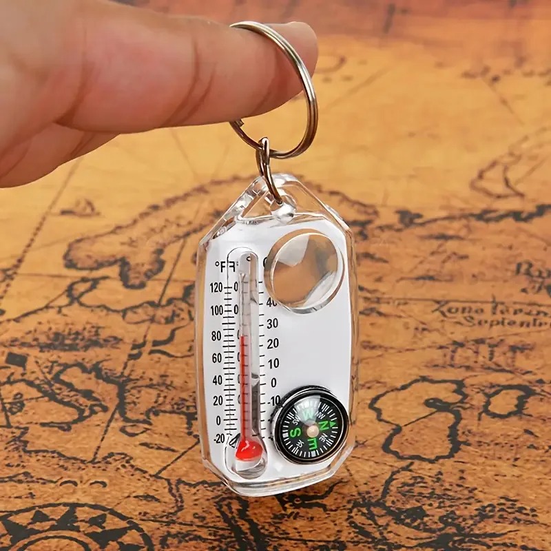 Многофункциональный брелок 3-в – обзор и цена Compass Keychain Mini
