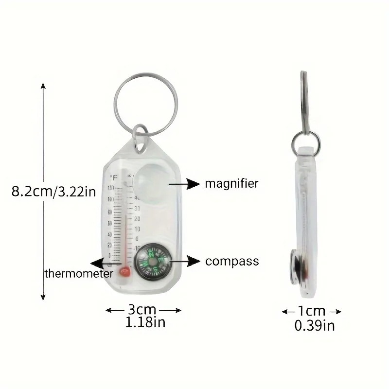 Многофункциональный брелок 3-в – обзор и цена Compass Keychain Mini