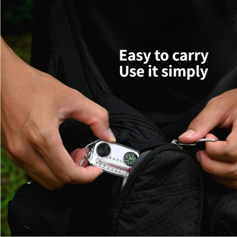 Мини-набор для выживания на пр – обзор и цена Compass Keychain Mini